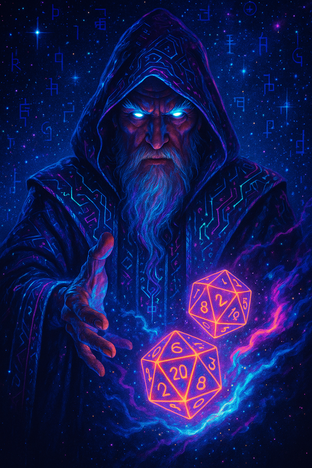 Wizard facing player